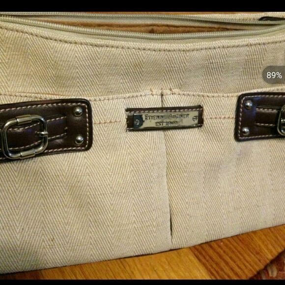 #082 Etienne Aigner Linen handbag - Picture 2 of 4